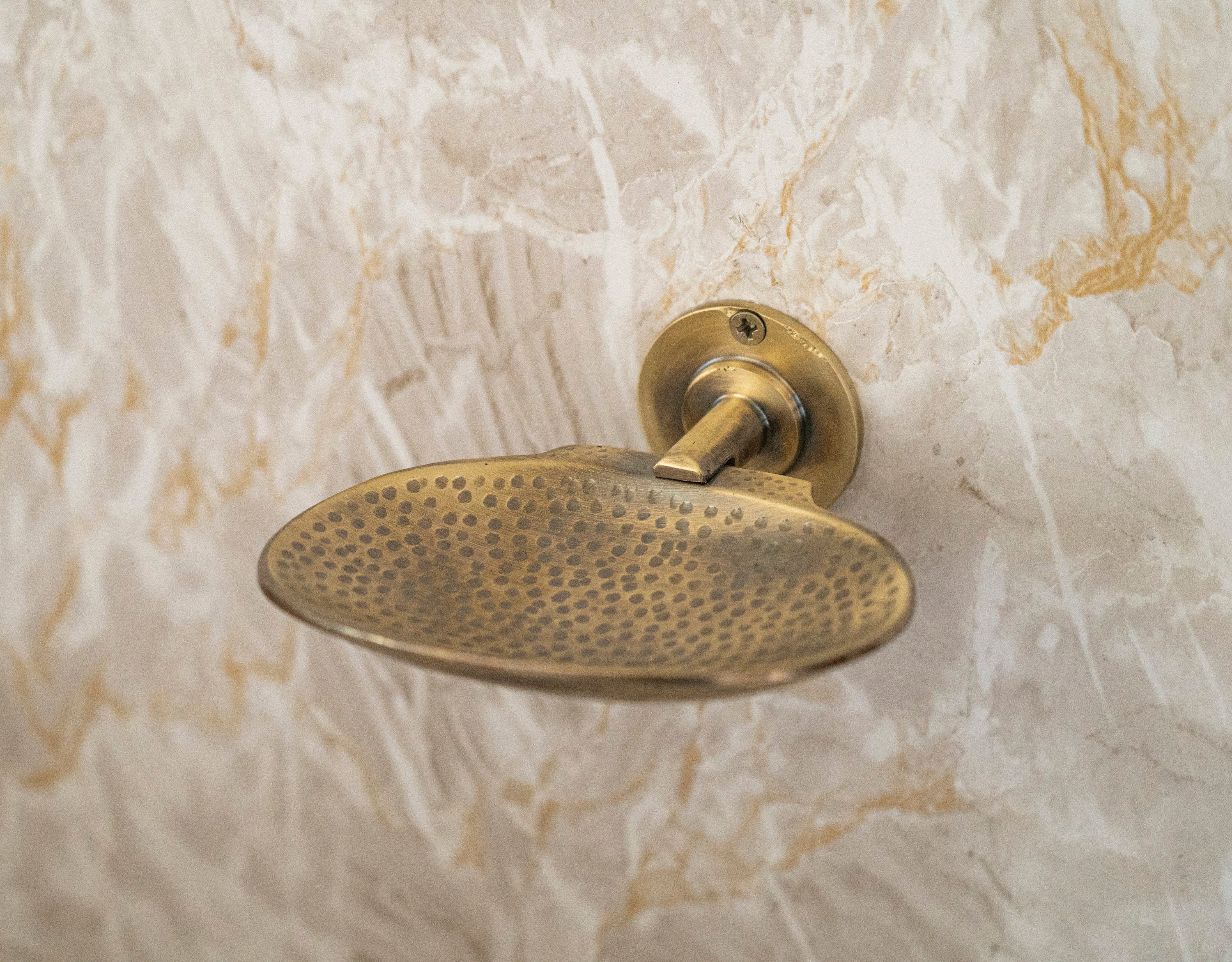 Antique Brass Wall Mounted Soap Dish – Hand-Hammered Solid Brass Holder - Image 6