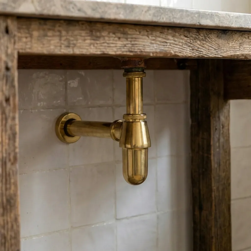 Handcrafted Hammered Unlacquered Brass Bar Sink Drop In - Image 4
