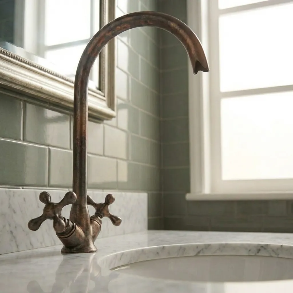 Oil Rubbed Bronze Bathroom Sink Faucet - Image 3