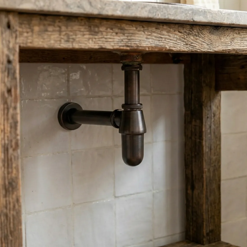 Oil Rubbed Bronze Oval Copper Sink – Hand-Hammered Drop-In Bathroom Basin - Image 4