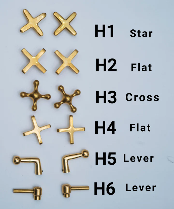 Unlacquered Brass 3 holes Faucet, Solid Brass Widespread Vanity Tap - Image 4