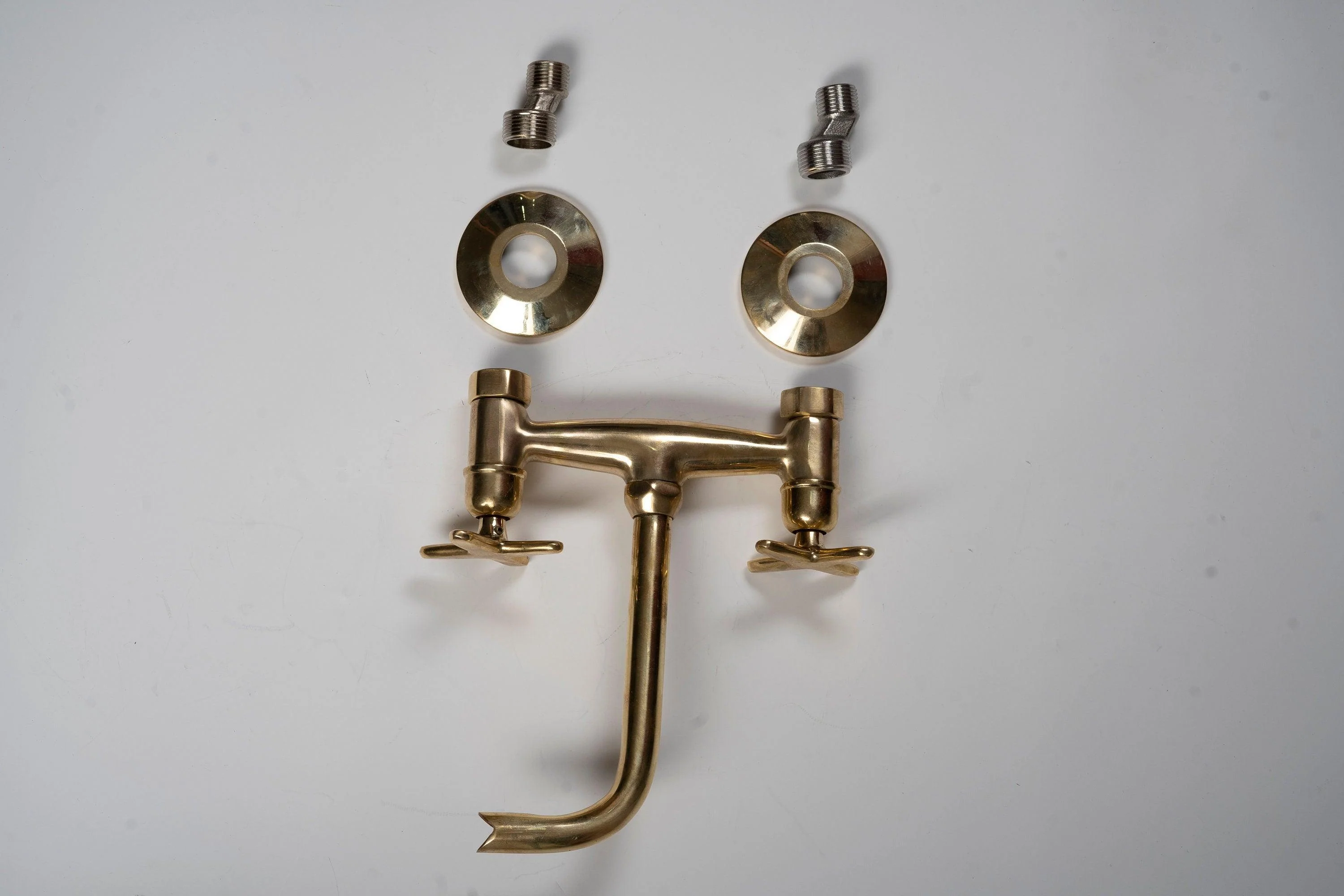 Unlacquered Brass Bathroom Tub Filler Faucet - Image 6