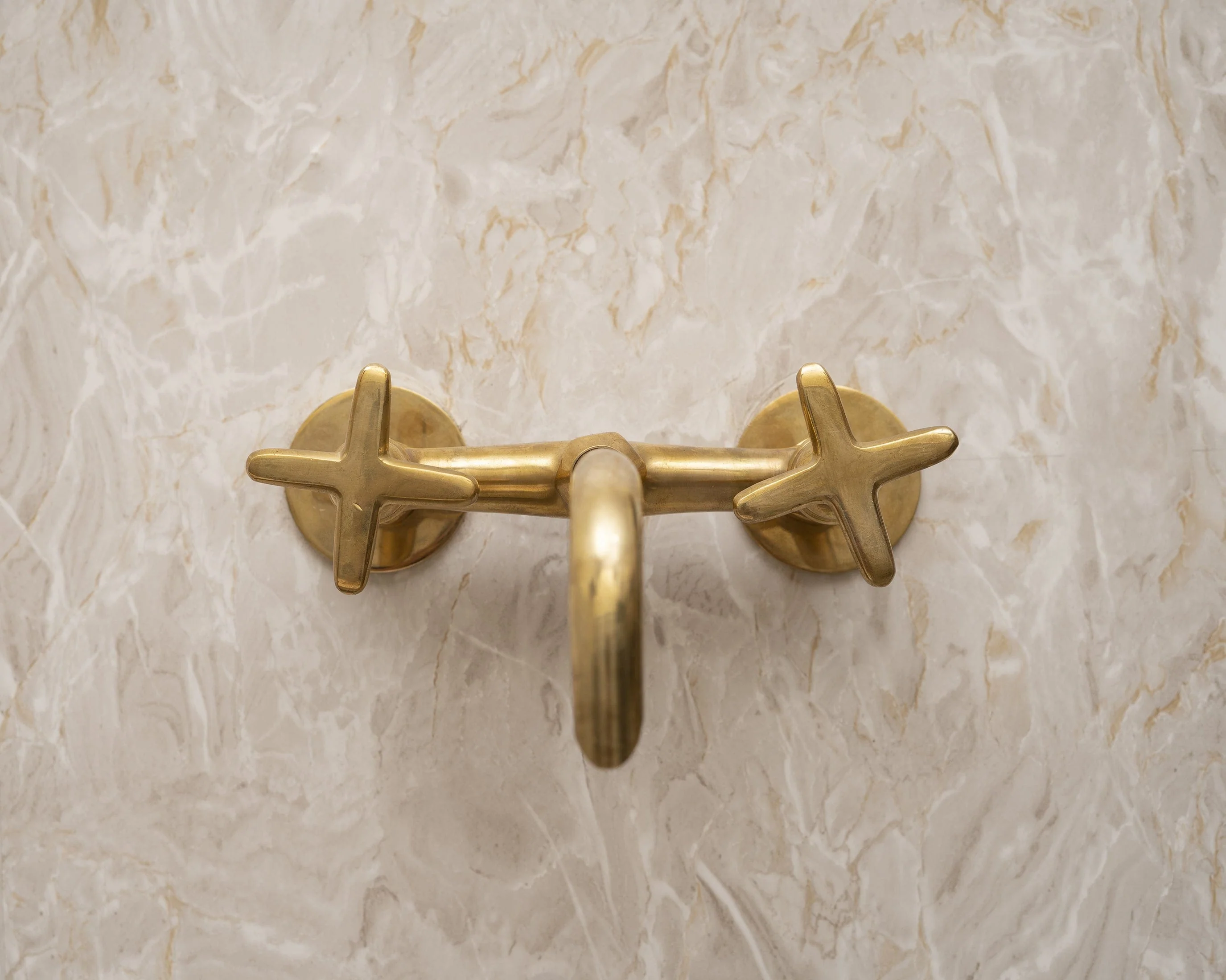 Unlacquered Brass Bathroom Tub Filler Faucet - Image 9