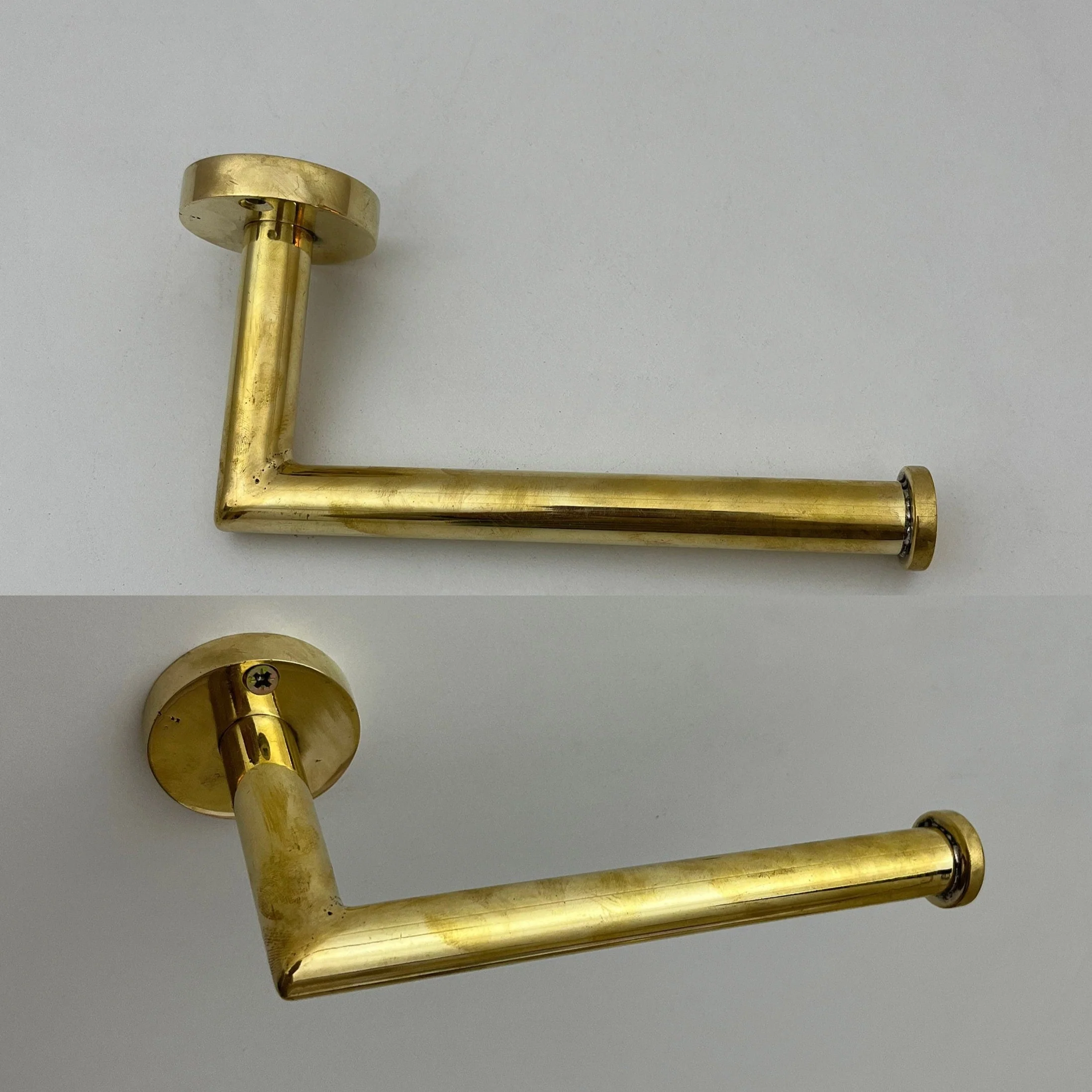 Unlacquered brass Toilet Paper Roll Holder - Image 3