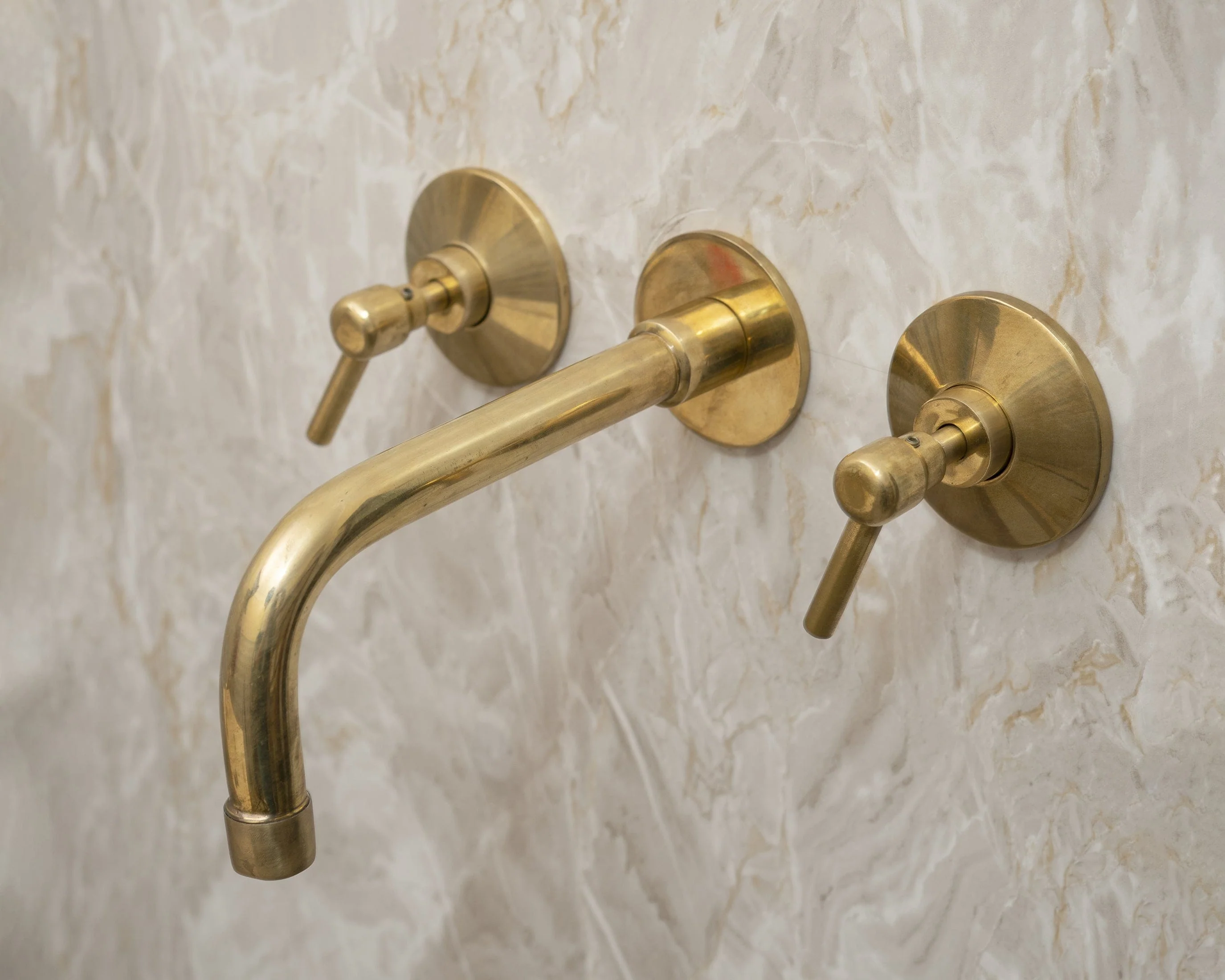 Unlacquered Brass Wall Mounted Bath Faucet - Image 15