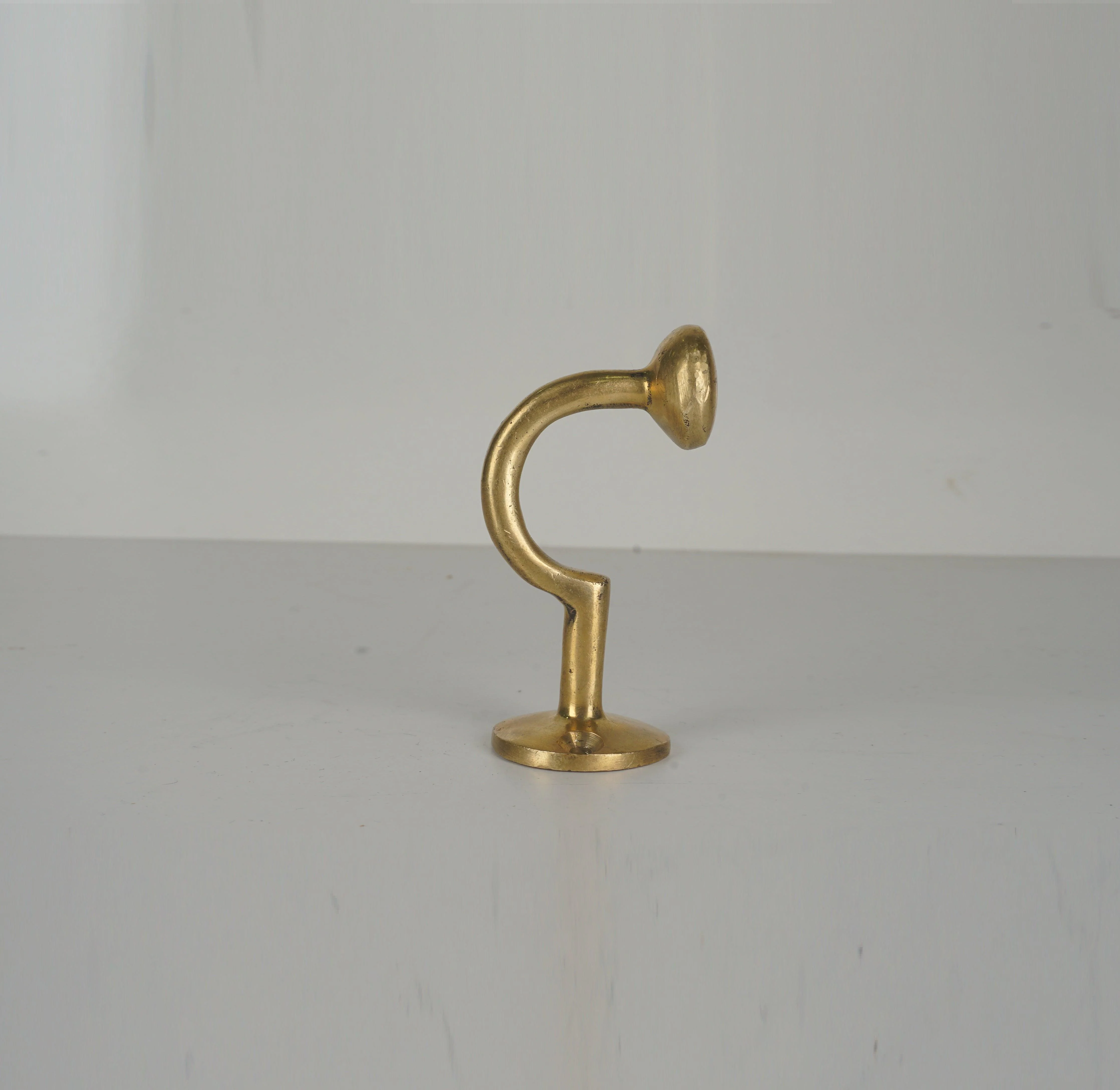 Vintage Brass Coat Hooks , Set of Brass Hooks for wall - Image 5