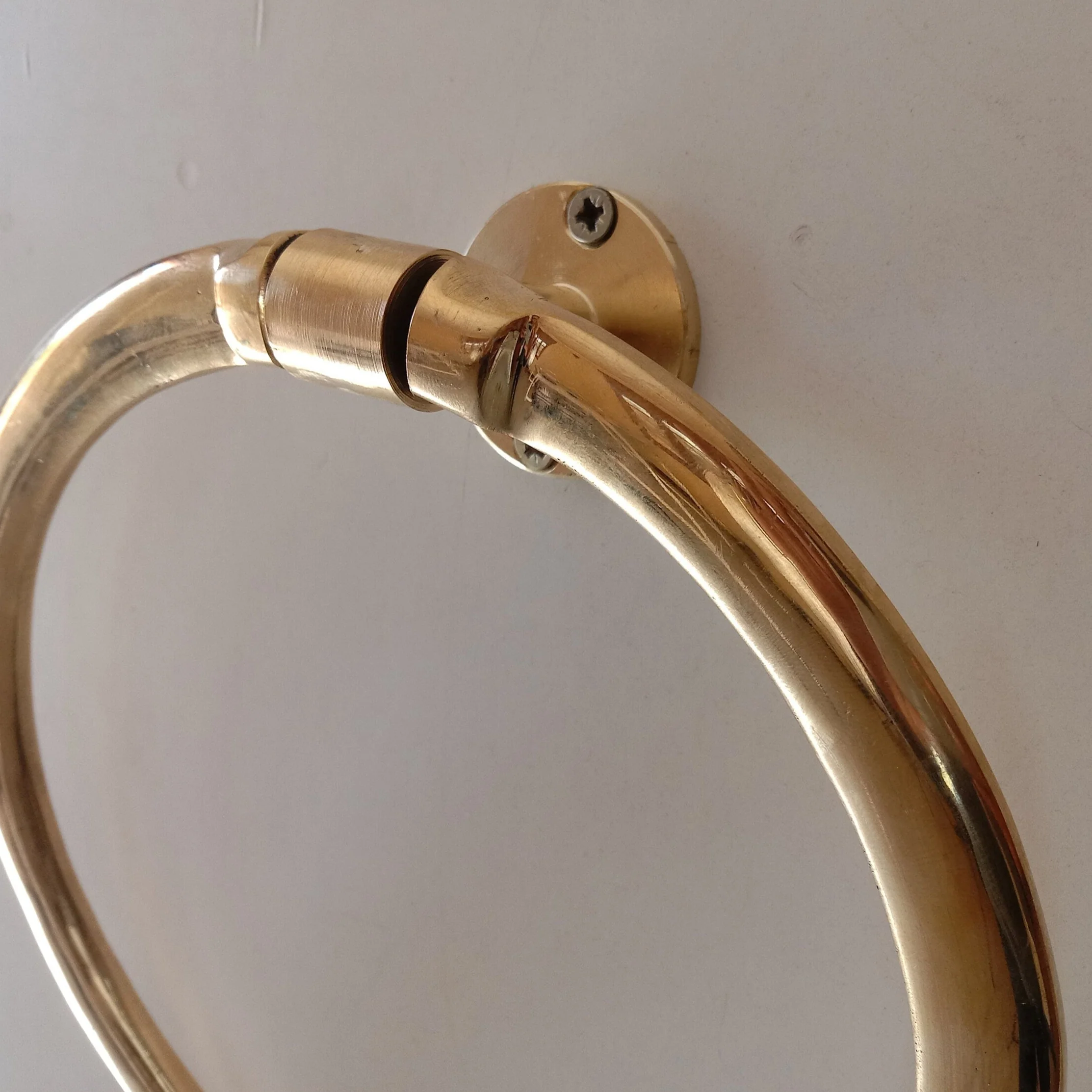 Wall Mounted Solid Brass Towel Ring - Image 5