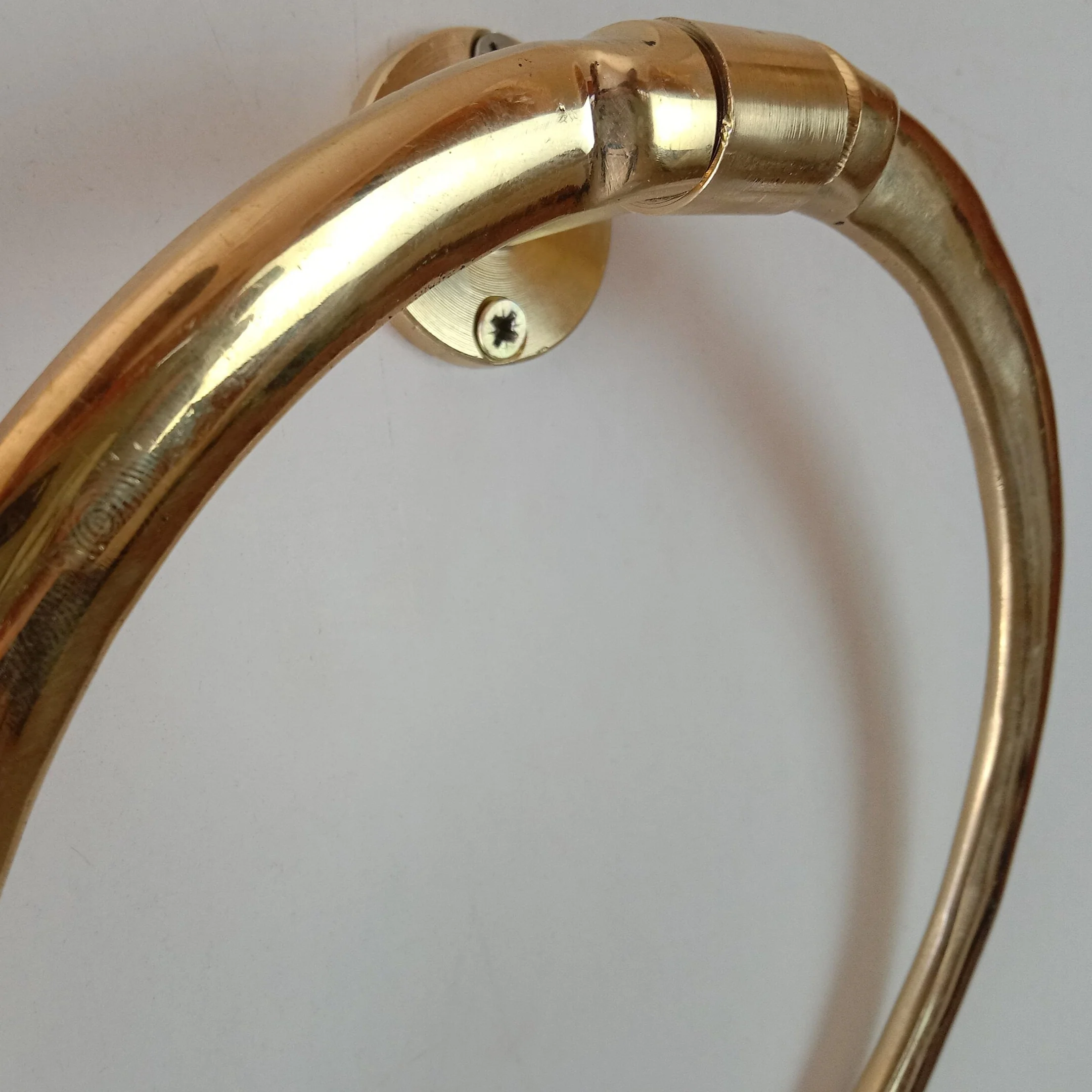 Wall Mounted Solid Brass Towel Ring - Image 6