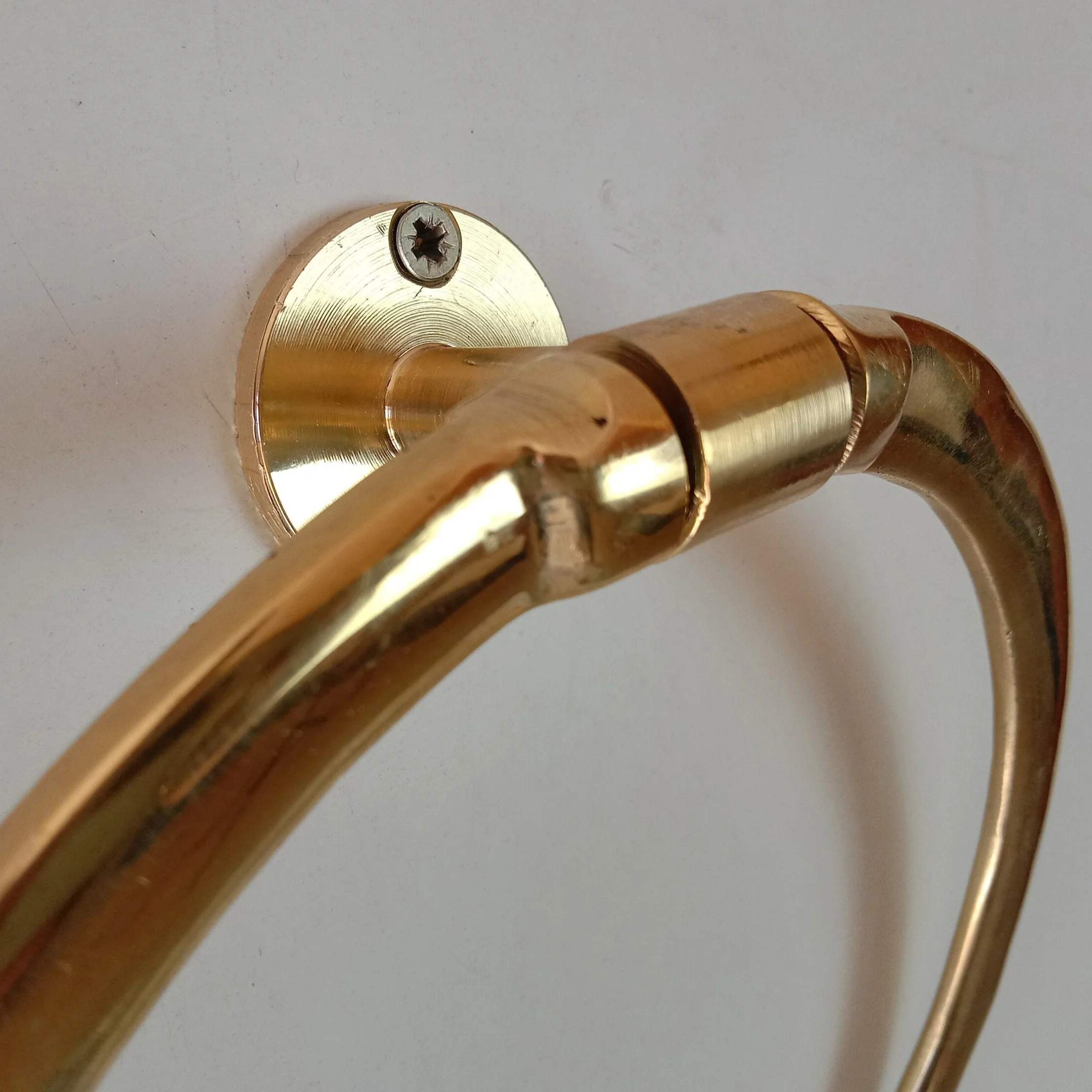 Wall Mounted Solid Brass Towel Ring - Image 7